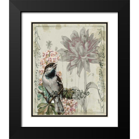 Mauve Melody I Black Modern Wood Framed Art Print with Double Matting by Goldberger, Jennifer