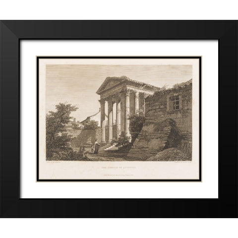 CWFs Antiquities of Pola, Ruins II Black Modern Wood Framed Art Print with Double Matting by Unknown