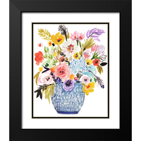 Sweet Arrangement III Black Modern Wood Framed Art Print with Double Matting by Fields, Karen