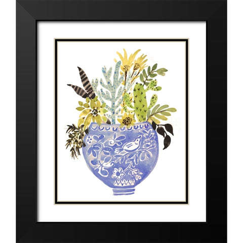 Sweet Arrangement IV Black Modern Wood Framed Art Print with Double Matting by Fields, Karen