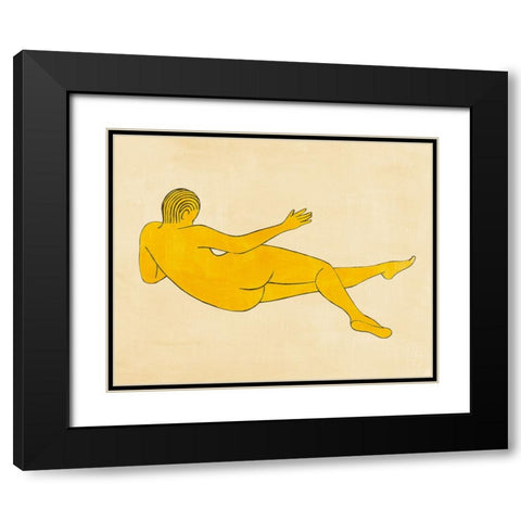 Sunshine Lounge I Black Modern Wood Framed Art Print with Double Matting by Popp, Grace