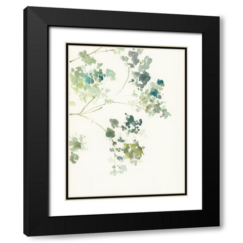 Soft Branches I Black Modern Wood Framed Art Print with Double Matting by Barnes, Victoria
