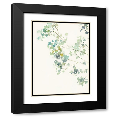 Soft Branches II Black Modern Wood Framed Art Print with Double Matting by Barnes, Victoria