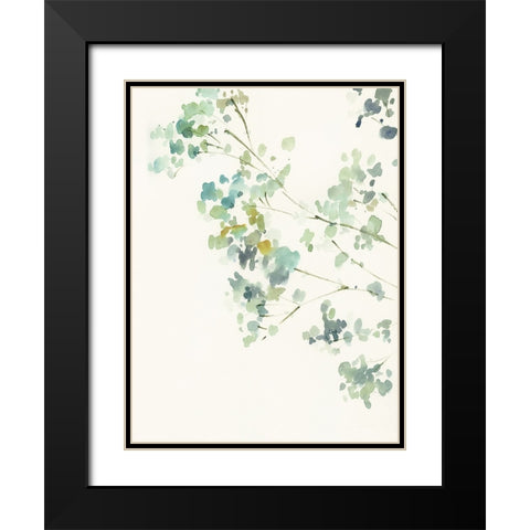 Soft Branches II Black Modern Wood Framed Art Print with Double Matting by Barnes, Victoria