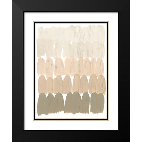 Earth Tone Swatch II Black Modern Wood Framed Art Print with Double Matting by Vess, June Erica
