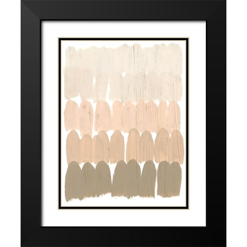 Earth Tone Swatch II Black Modern Wood Framed Art Print with Double Matting by Vess, June Erica