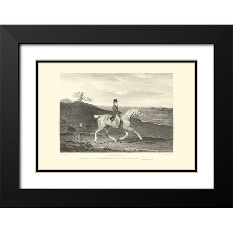 Custom Hackney Black Modern Wood Framed Art Print with Double Matting by Scott, John