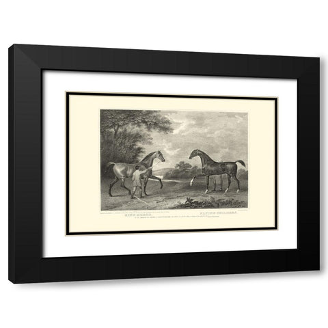 Custom King Herod And Flying Childers Black Modern Wood Framed Art Print with Double Matting by Scott, John