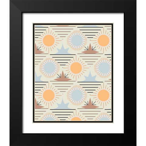 Sunrise Passage II Black Modern Wood Framed Art Print with Double Matting by Wang, Melissa