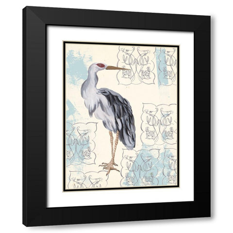 Gloom Wader I Black Modern Wood Framed Art Print with Double Matting by Wang, Melissa