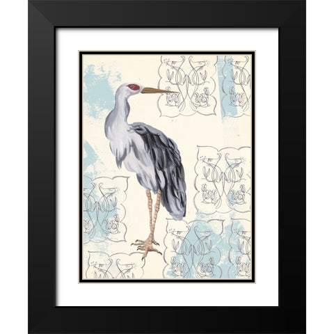 Gloom Wader I Black Modern Wood Framed Art Print with Double Matting by Wang, Melissa