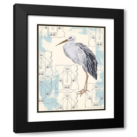 Gloom Wader II Black Modern Wood Framed Art Print with Double Matting by Wang, Melissa