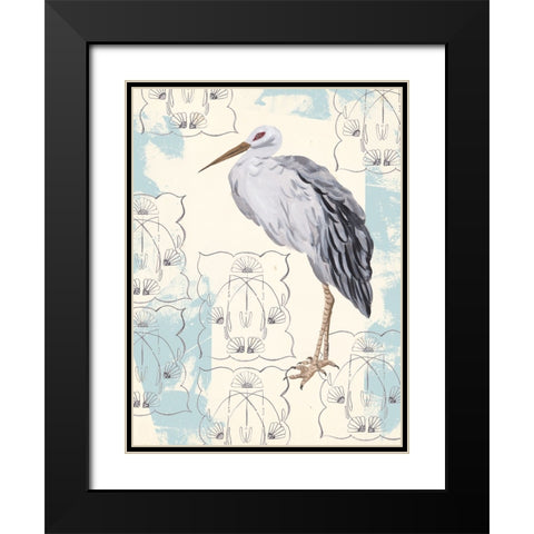 Gloom Wader II Black Modern Wood Framed Art Print with Double Matting by Wang, Melissa