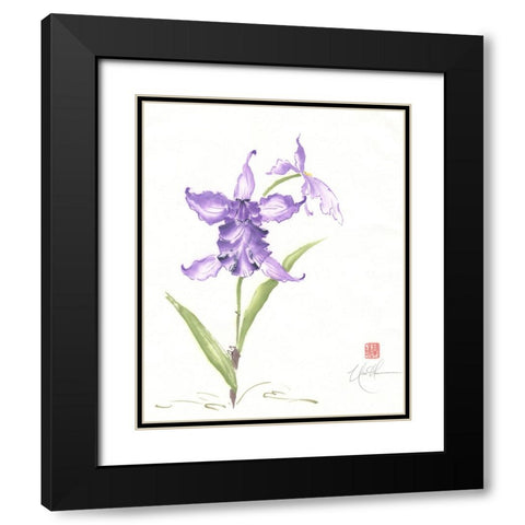 Kingly Stance II Black Modern Wood Framed Art Print with Double Matting by Rae, Nan