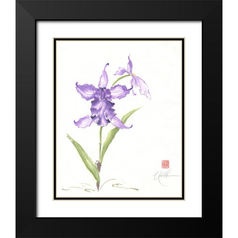 Kingly Stance II Black Modern Wood Framed Art Print with Double Matting by Rae, Nan