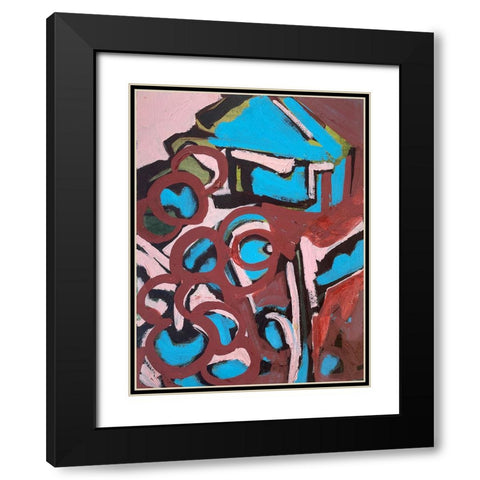 Hide Away II Black Modern Wood Framed Art Print with Double Matting by Ferrell, Erin McGee