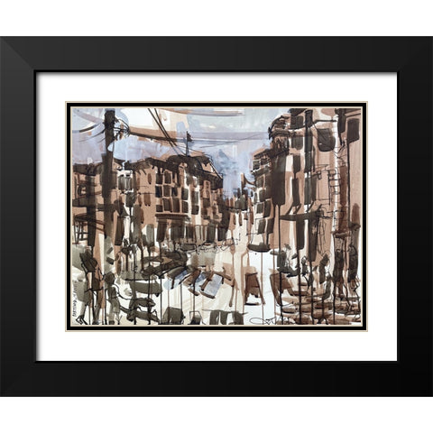 Portland Maine I Black Modern Wood Framed Art Print with Double Matting by Ferrell, Erin McGee