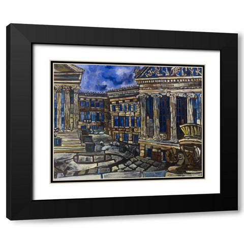 The Art Museum Black Modern Wood Framed Art Print with Double Matting by Ferrell, Erin McGee