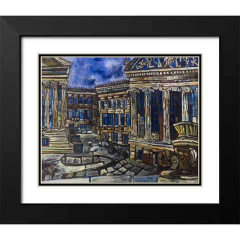 The Art Museum Black Modern Wood Framed Art Print with Double Matting by Ferrell, Erin McGee