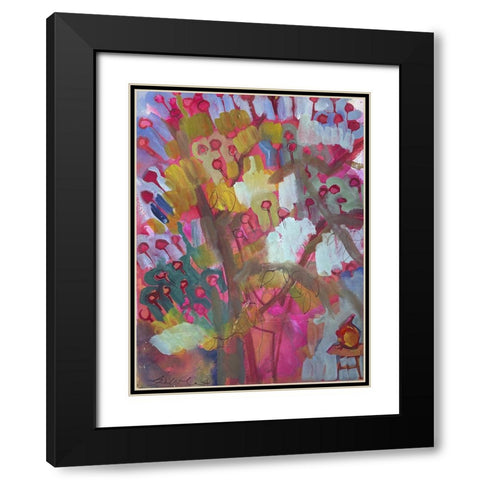 Under the Apple Tree III Black Modern Wood Framed Art Print with Double Matting by Ferrell, Erin McGee