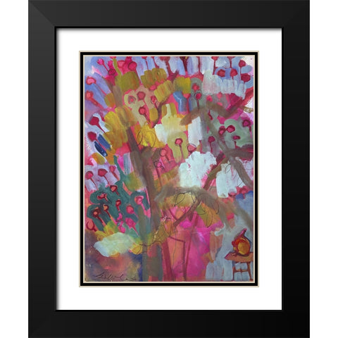 Under the Apple Tree III Black Modern Wood Framed Art Print with Double Matting by Ferrell, Erin McGee
