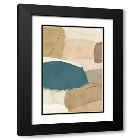 Rhythm and Flow I Black Modern Wood Framed Art Print with Double Matting by Kouta, Flora