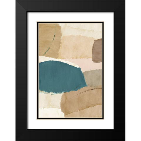 Rhythm and Flow I Black Modern Wood Framed Art Print with Double Matting by Kouta, Flora