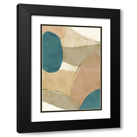 Rhythm and Flow III Black Modern Wood Framed Art Print with Double Matting by Kouta, Flora