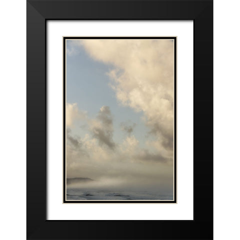 Clouds And Light II Black Modern Wood Framed Art Print with Double Matting by Poinski, Dianne