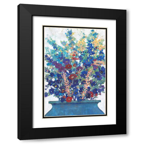 A bunch of Flowers I Black Modern Wood Framed Art Print with Double Matting by OToole, Tim