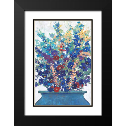 A bunch of Flowers I Black Modern Wood Framed Art Print with Double Matting by OToole, Tim