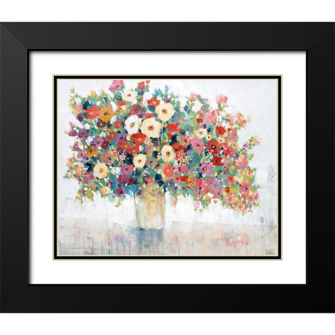 Mix Flower Bouquet I Black Modern Wood Framed Art Print with Double Matting by OToole, Tim