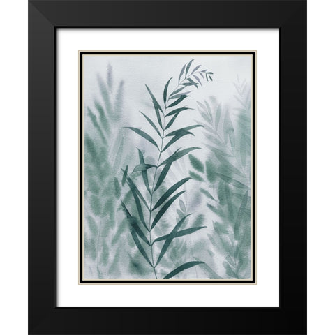 Blue by the River II Black Modern Wood Framed Art Print with Double Matting by Popp, Grace