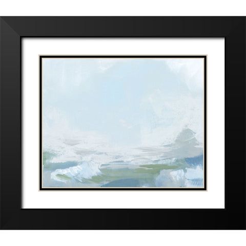 Shetland Sky II Black Modern Wood Framed Art Print with Double Matting by Vess, June Erica