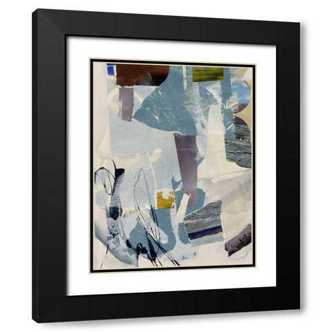 Cache Collage I Black Modern Wood Framed Art Print with Double Matting by Barnes, Victoria