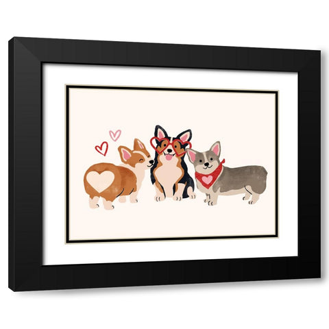 Little Legs Big Heart VIII Black Modern Wood Framed Art Print with Double Matting by Barnes, Victoria