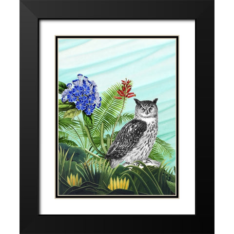 Tropical Wave I Black Modern Wood Framed Art Print with Double Matting by Wang, Melissa