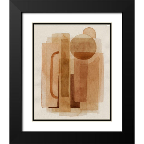 Quilt of Arches II Black Modern Wood Framed Art Print with Double Matting by Popp, Grace