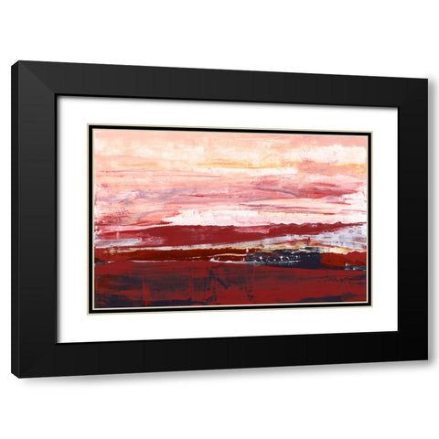 Summerset I Black Modern Wood Framed Art Print with Double Matting by Gordon, Sharon