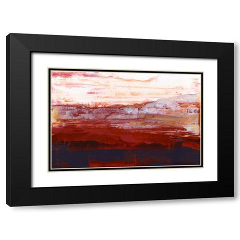 Summerset II Black Modern Wood Framed Art Print with Double Matting by Gordon, Sharon
