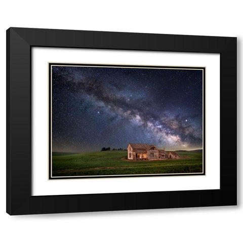 A Time Ago Black Modern Wood Framed Art Print with Double Matting by Drost, David