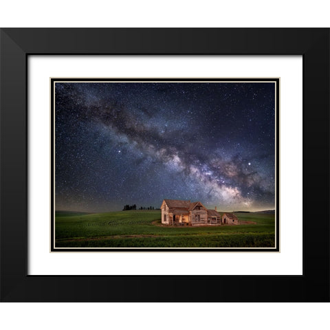 A Time Ago Black Modern Wood Framed Art Print with Double Matting by Drost, David