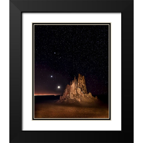 Monument to the Sky I Black Modern Wood Framed Art Print with Double Matting by Drost, David
