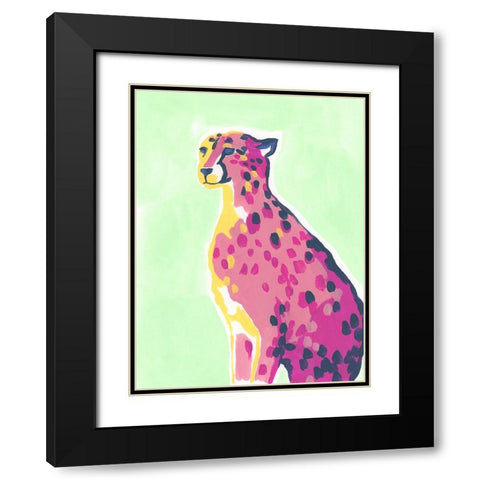 Savannah Pop II Black Modern Wood Framed Art Print with Double Matting by Vess, June Erica