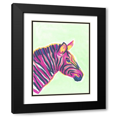 Savannah Pop III Black Modern Wood Framed Art Print with Double Matting by Vess, June Erica