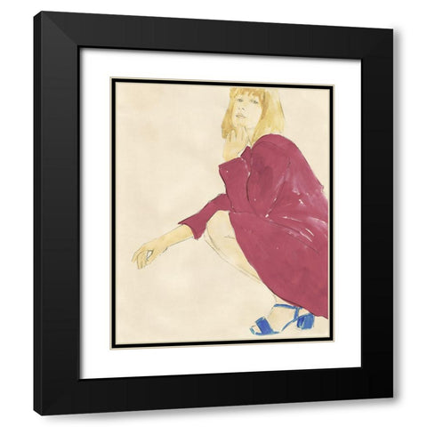 Fashion Maven IV Black Modern Wood Framed Art Print with Double Matting by Barnes, Victoria