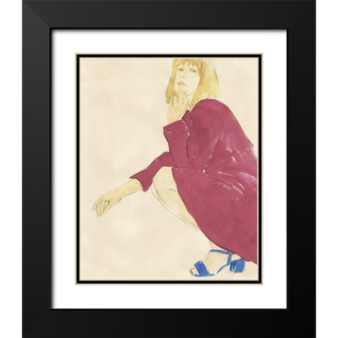 Fashion Maven IV Black Modern Wood Framed Art Print with Double Matting by Barnes, Victoria