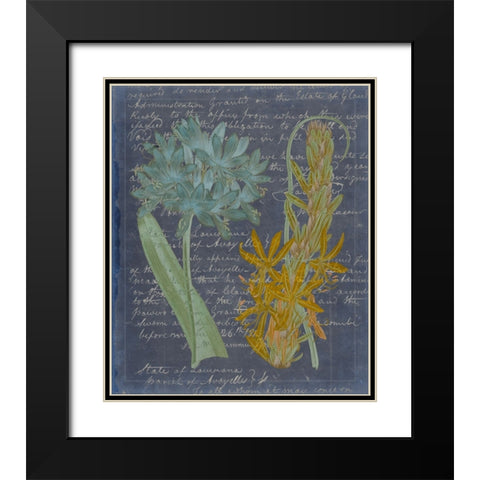 Midnight Sonnet II Black Modern Wood Framed Art Print with Double Matting by Vision Studio