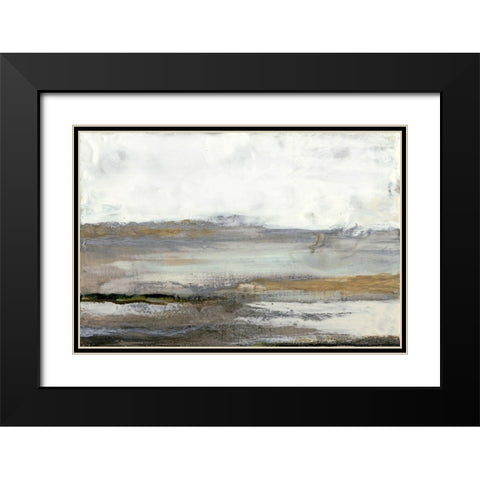 Gray Mist III Black Modern Wood Framed Art Print with Double Matting by Maleki, Ferdos