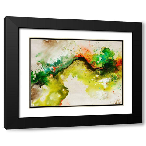 Animated Flow I Black Modern Wood Framed Art Print with Double Matting by Drotar, Rikki